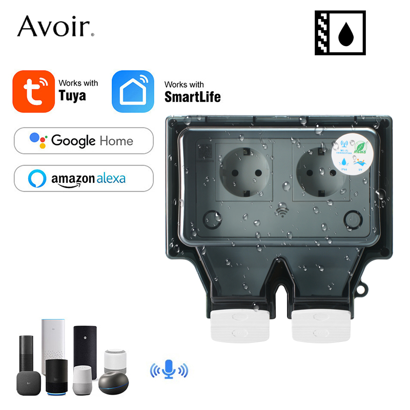 Outdoor Power Point Cover - Avoir-Tuya 벽 전기 소켓, Ip66 방수