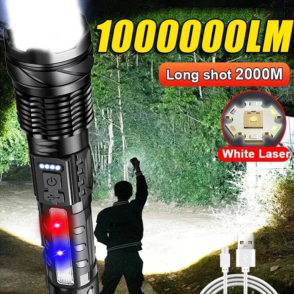 Outdoor Power For Camping - 강력한 LED 손전등 충전식 캠핑 라이트(사이드
