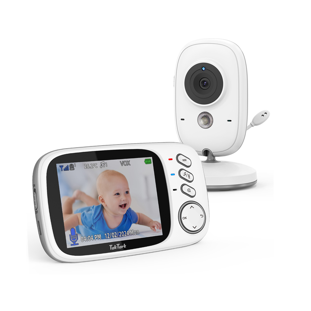 Outdoor Power Monitor - TakTark 3.2인치 무선 비디오 베이비 모니터