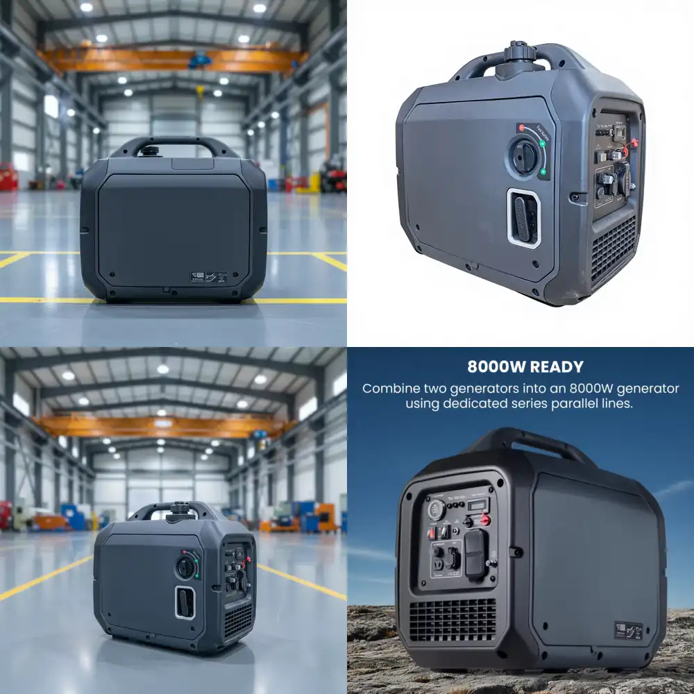 Portable Generator Inverter - 휴대용 무소음 이중 연료 공랭식 200cc