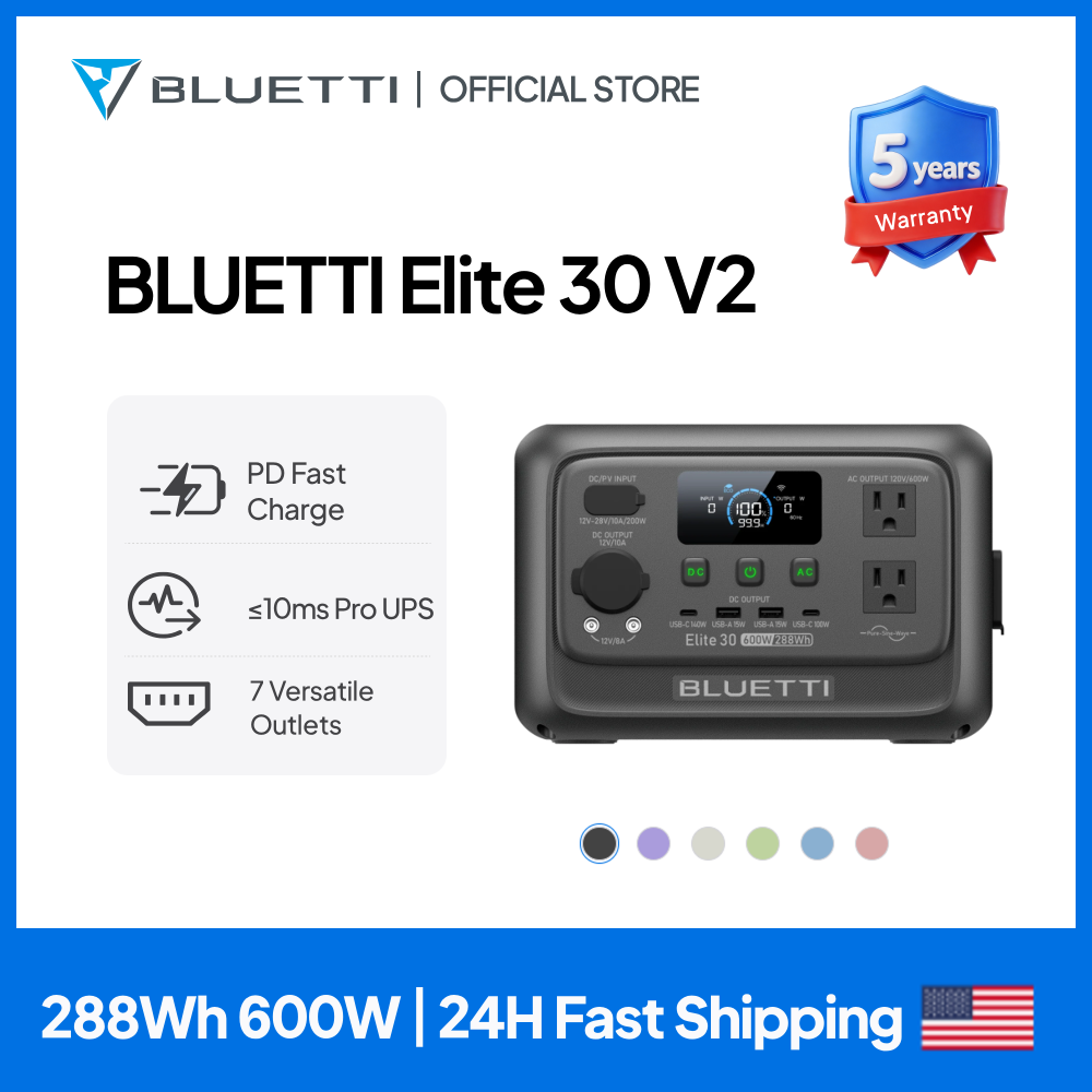 Portable Generator Inverter - 【리뉴얼】BLUETTI Elite 30 V2 휴대용 발전소