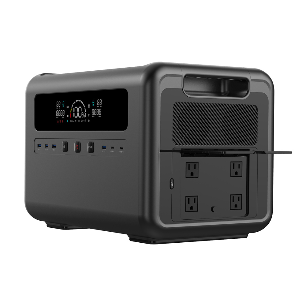 Outdoor Power For Camping - 2400W 태양광 발전기, 가정용 비상 전원