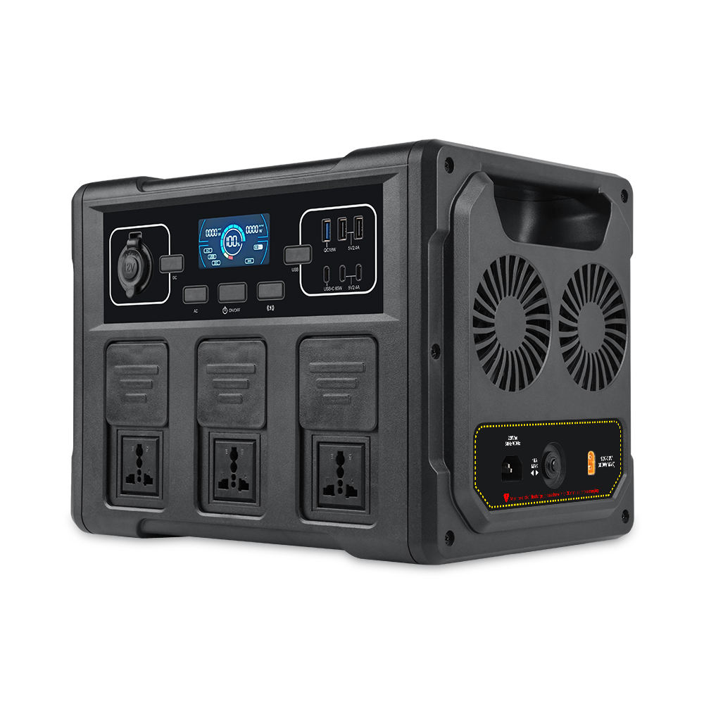 Outdoor Power For Camping - 1200W 휴대용 태양광 발전기, LiFePO4 배터리