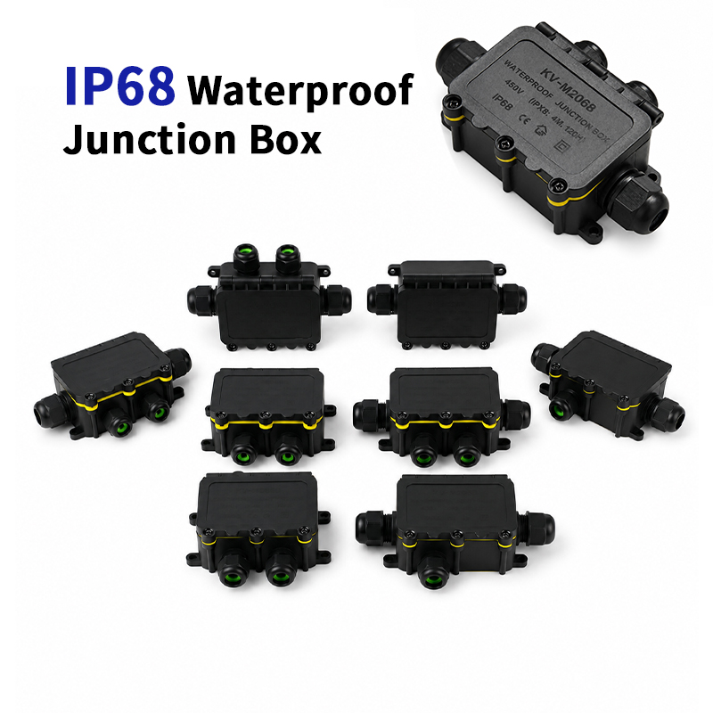 Outdoor Power Outlet Box - IP68 방수 접속함 2-8방향 6극 전기