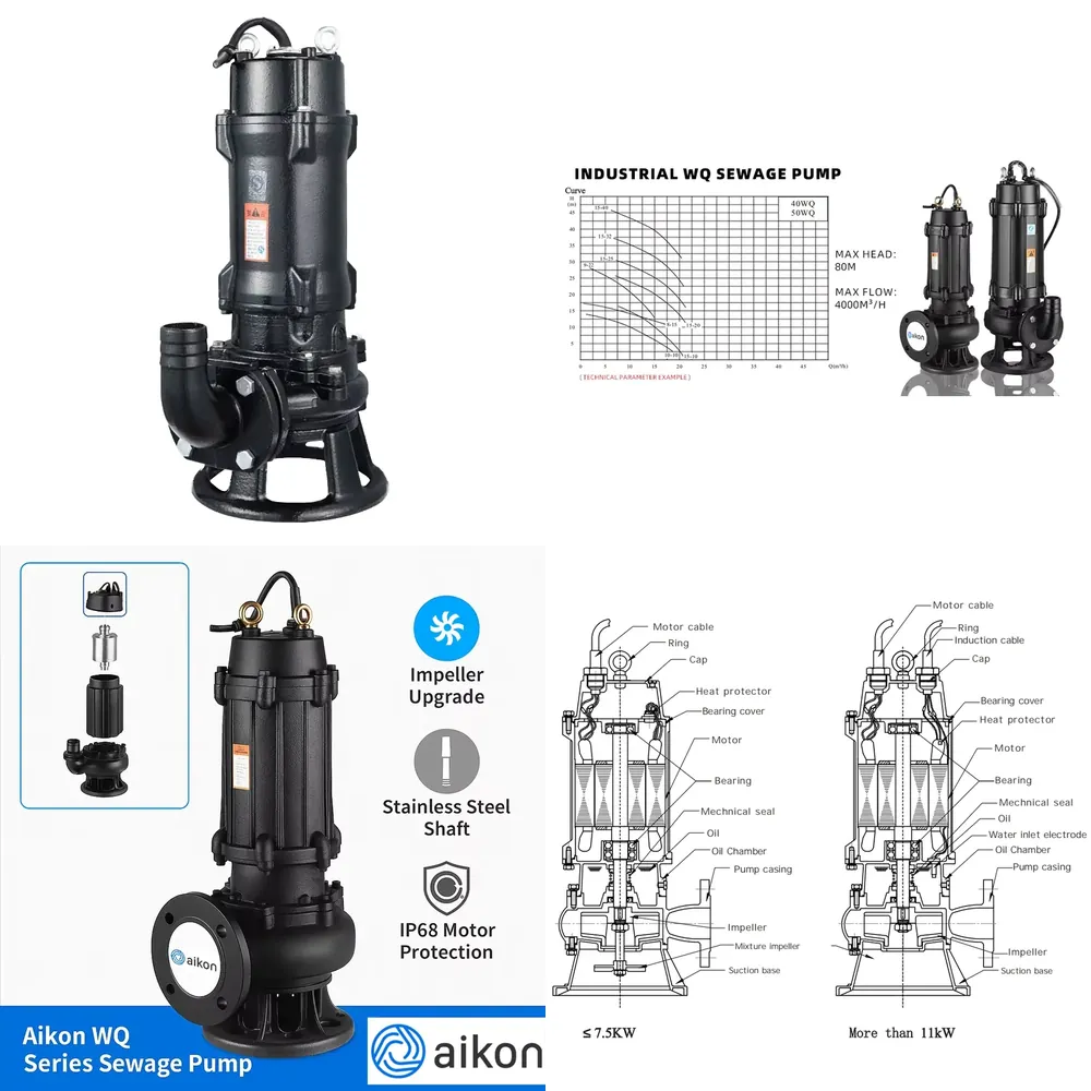 Water Pump Submersible - 전기식 수중 스테인리스 하수 펌프 0.75Kw