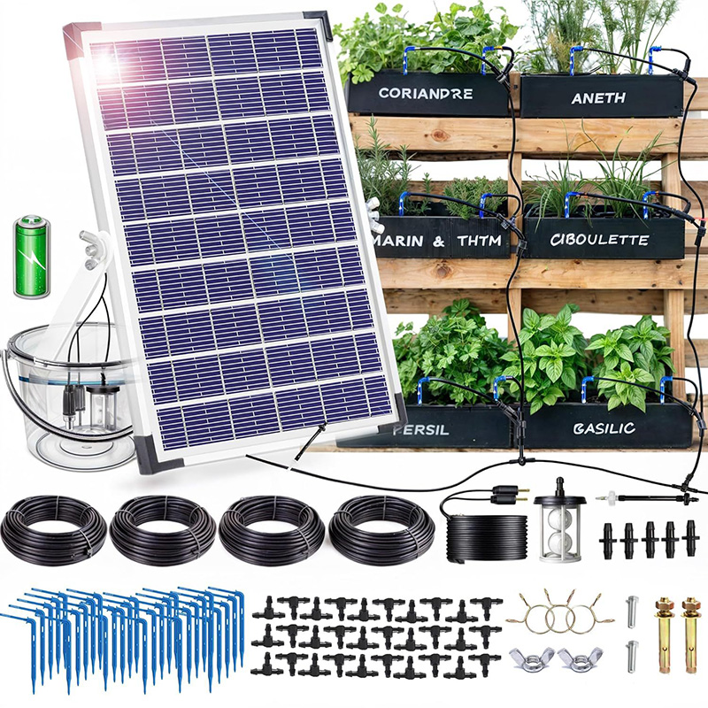 태양광 자동 물주기 드립 관개 키트 정기적으로 야외 식 - Outdoor Power And Plant 리뷰 및 가격