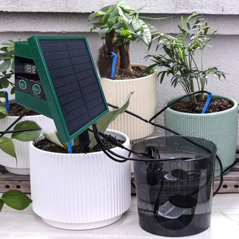 태양광 자동 물주기 드립 관개 키트 정기적으로 야외 식 - Outdoor Power And Plant 리뷰 및 가격