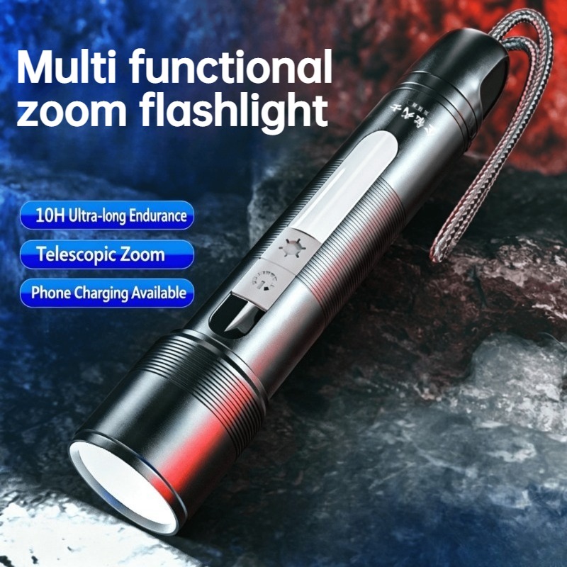 다기능 LED 손전등 줌 가능 COB 사이드 라이트 충 - Outdoor Power For Camping 리뷰 및 가격