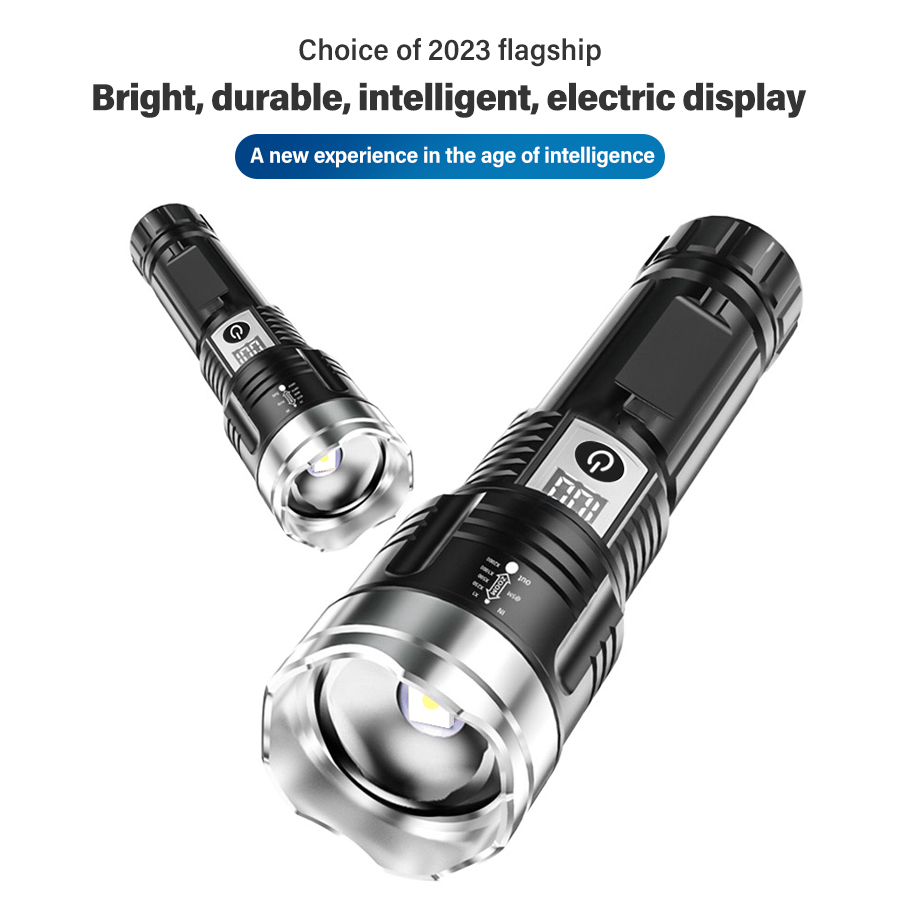 고출력 200000LM LED 손전등 내장 배터리 타입 - Outdoor Power For Camping 리뷰 및 가격