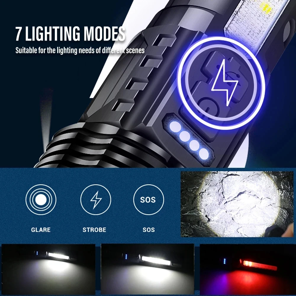 강력한 LED 손전등 충전식 캠핑 라이트(사이드 라이트 - Outdoor Power For Camping 리뷰 및 가격