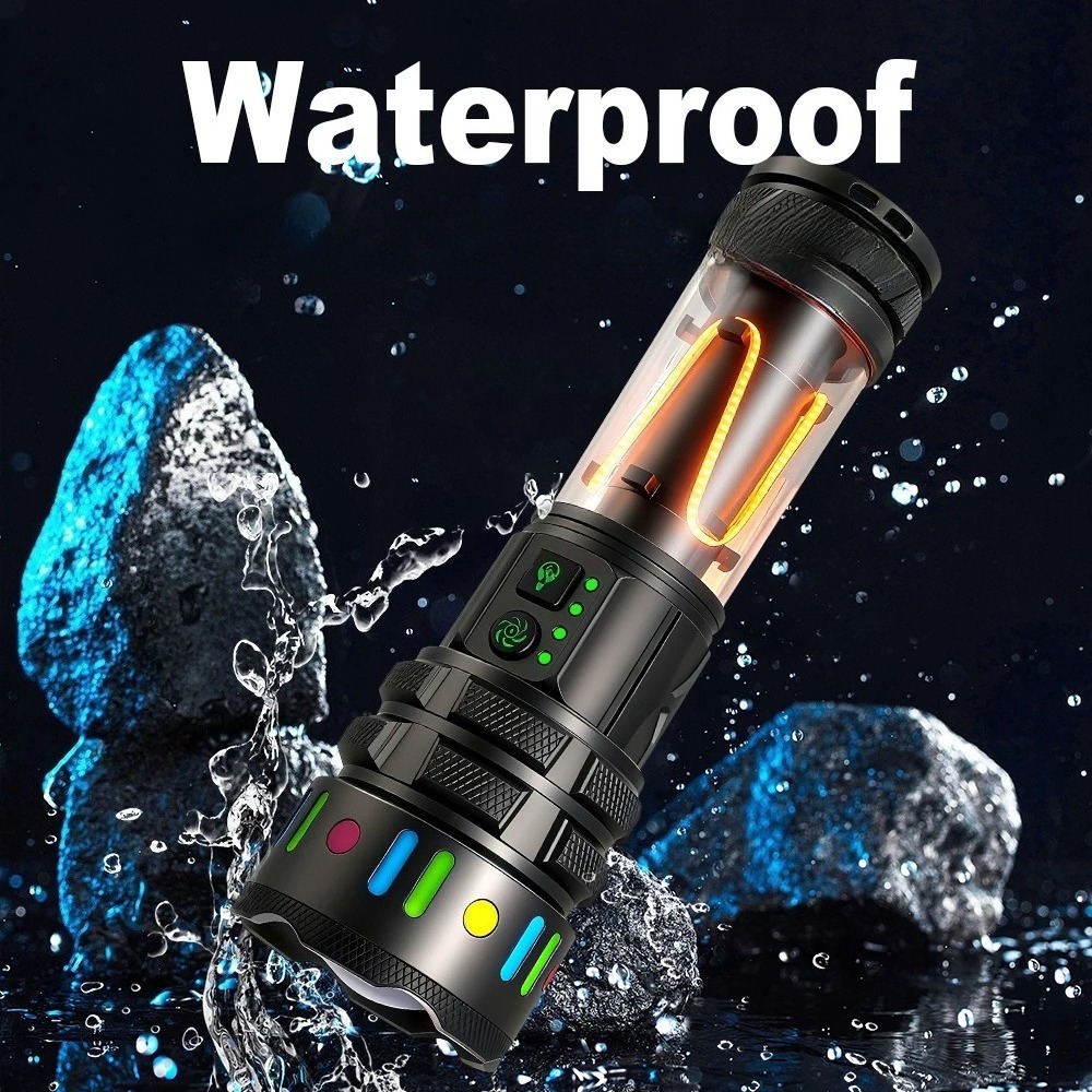 강력한 초고휘도 LED 손전등, C타입 고속 충전식 휴 - Outdoor Power Meter 리뷰 및 가격