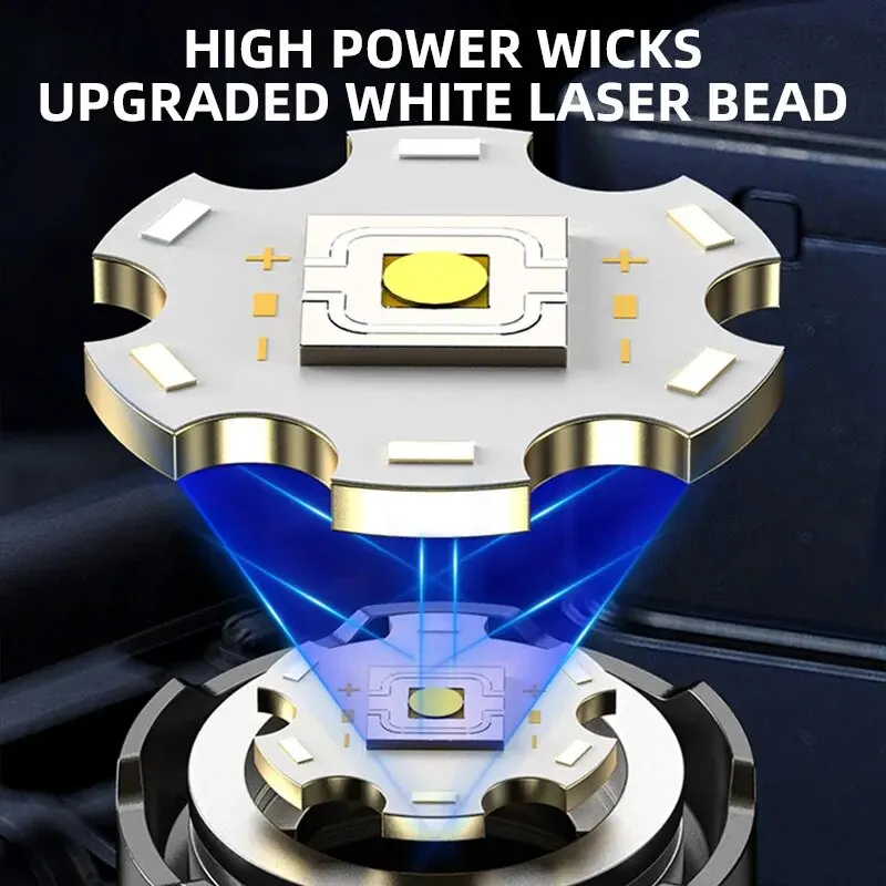 강력한 LED 휴대용 손전등 휴대용 충전식 텔레스코픽  - Outdoor Power For Camping 리뷰 및 가격