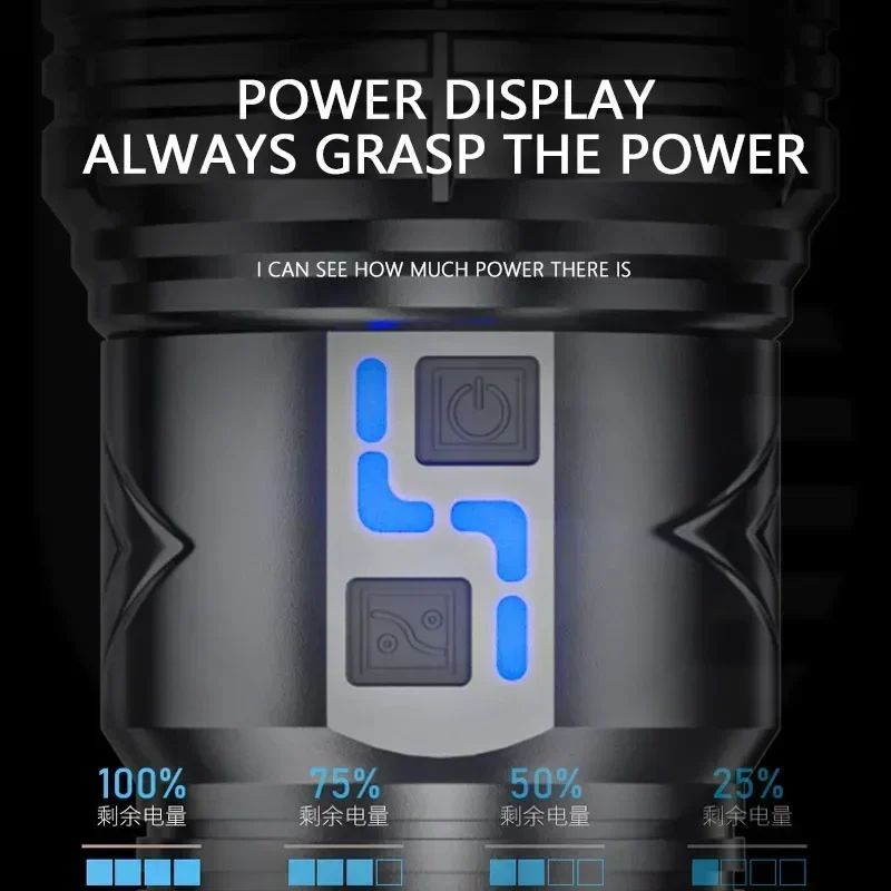 99000000LM 슈퍼 브라이트 LED 손전등 100 - Outdoor Power Meter 리뷰 및 가격