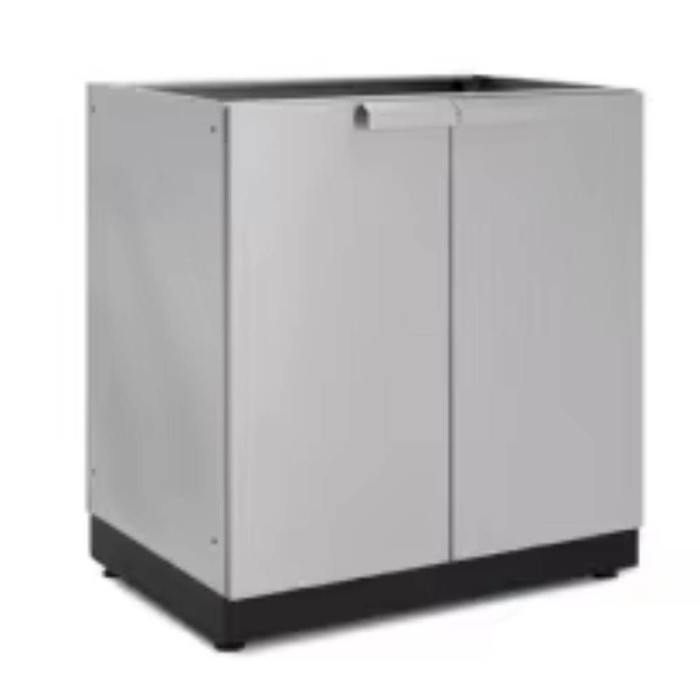 지붕이 있는 야외 주방, 내후성 바베큐 캐비닛 세트,  - Outdoor Power Tower 리뷰 및 가격