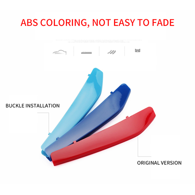 3PCS ABS 3 색 자동차 레이싱 그릴 트림 스트립 - Outdoor Power Strip 리뷰 및 가격