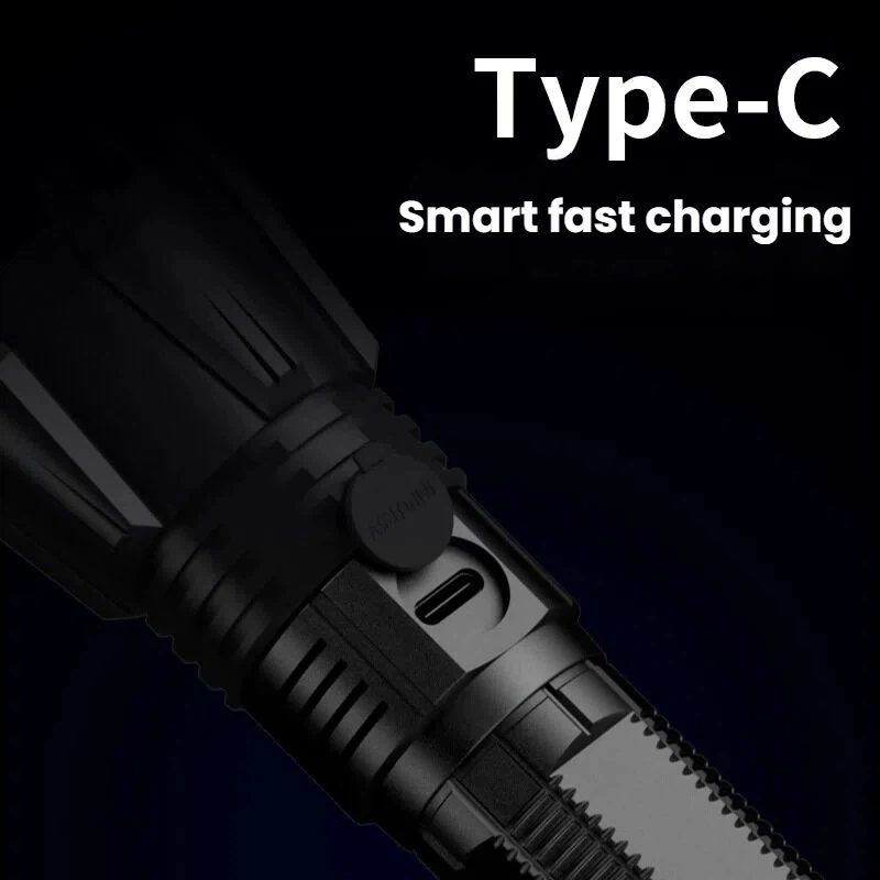 고출력 P90 LED 손전등 TYPE-C 충전식 줌 스 - Outdoor Power For Camping 리뷰 및 가격