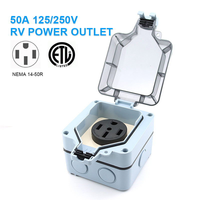 야외용 전원 콘센트 박스 방수 IP66 50A 125v - Outdoor Power Point Cover 리뷰 및 가격