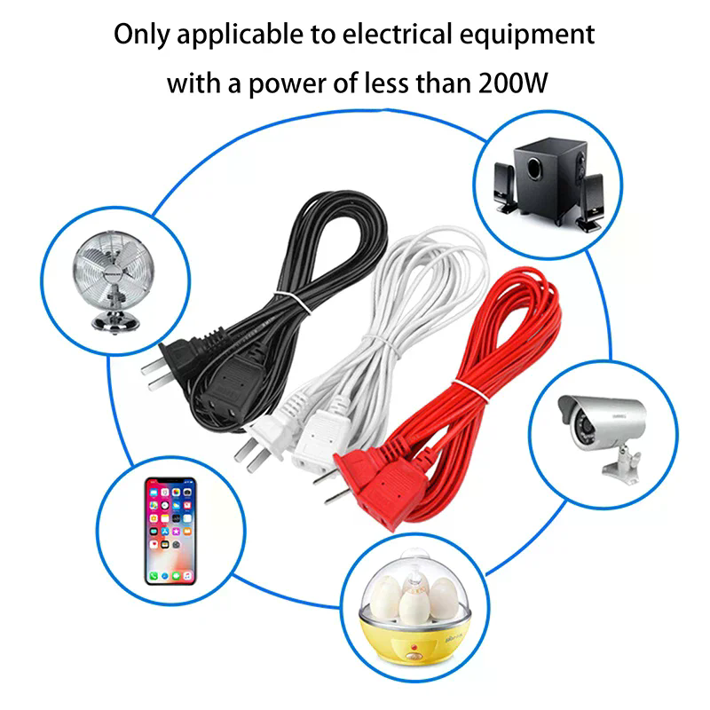 AC 전원 코드 흰색 검정색 빨간색 라인 ON/OFF  - Outdoor Power Extension Cord 리뷰 및 가격