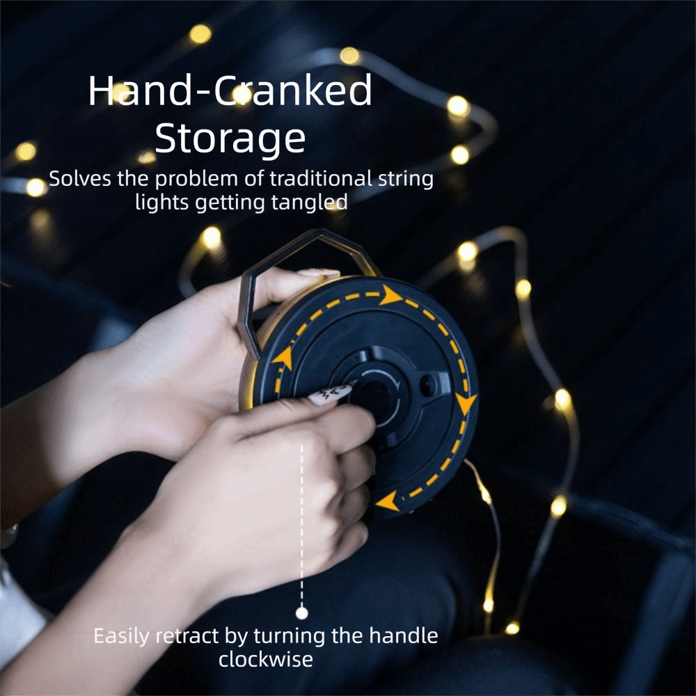 LED 조명 텐트 조명 라이트 스트링 핸드 크랭크 전원 - Outdoor Power Strip 리뷰 및 가격