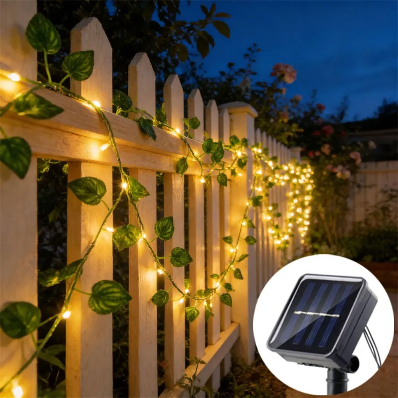 2/5/10M LED 꽃줄 인공 잎 식물 조명 스트링  - Outdoor Power And Plant 리뷰 및 가격