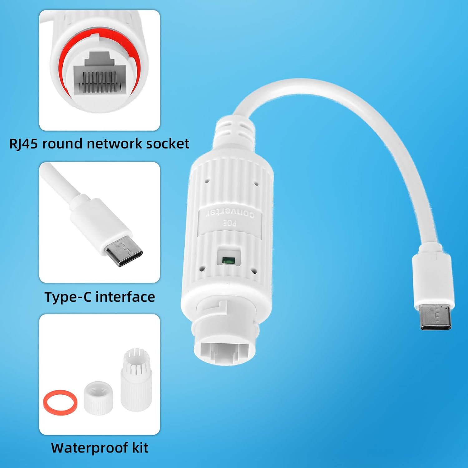 POE-USB-C 전원 변환기, 실외 방수 RJ45 암 - Outdoor Power Monitor 리뷰 및 가격