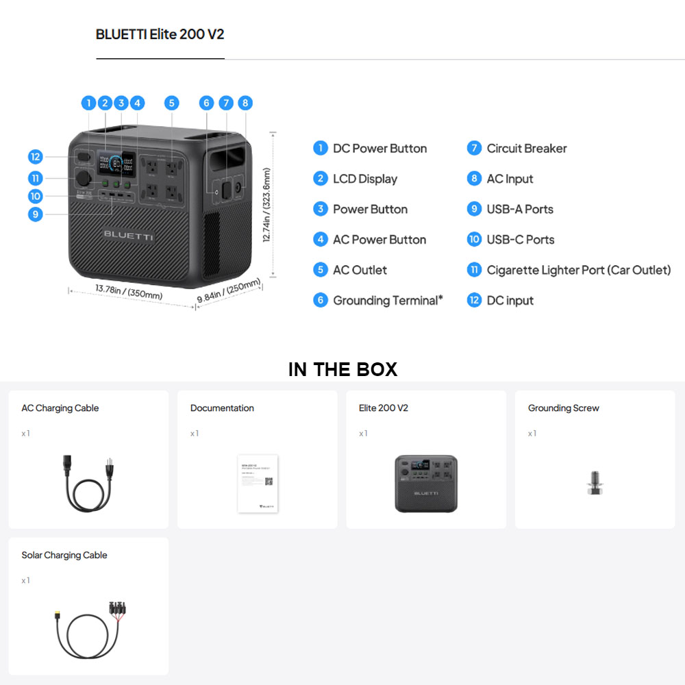 【리뉴얼】BLUETTI Elite 200 V2 휴대용  - Portable Generator Inverter 리뷰 및 가격