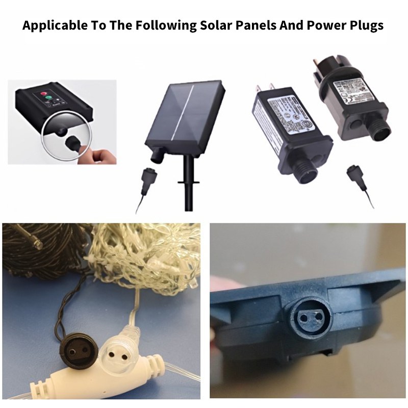 태양광 스트링 조명용 25cm 케이블이 있는 실외용 2 - Outdoor Power Extension Cord 리뷰 및 가격