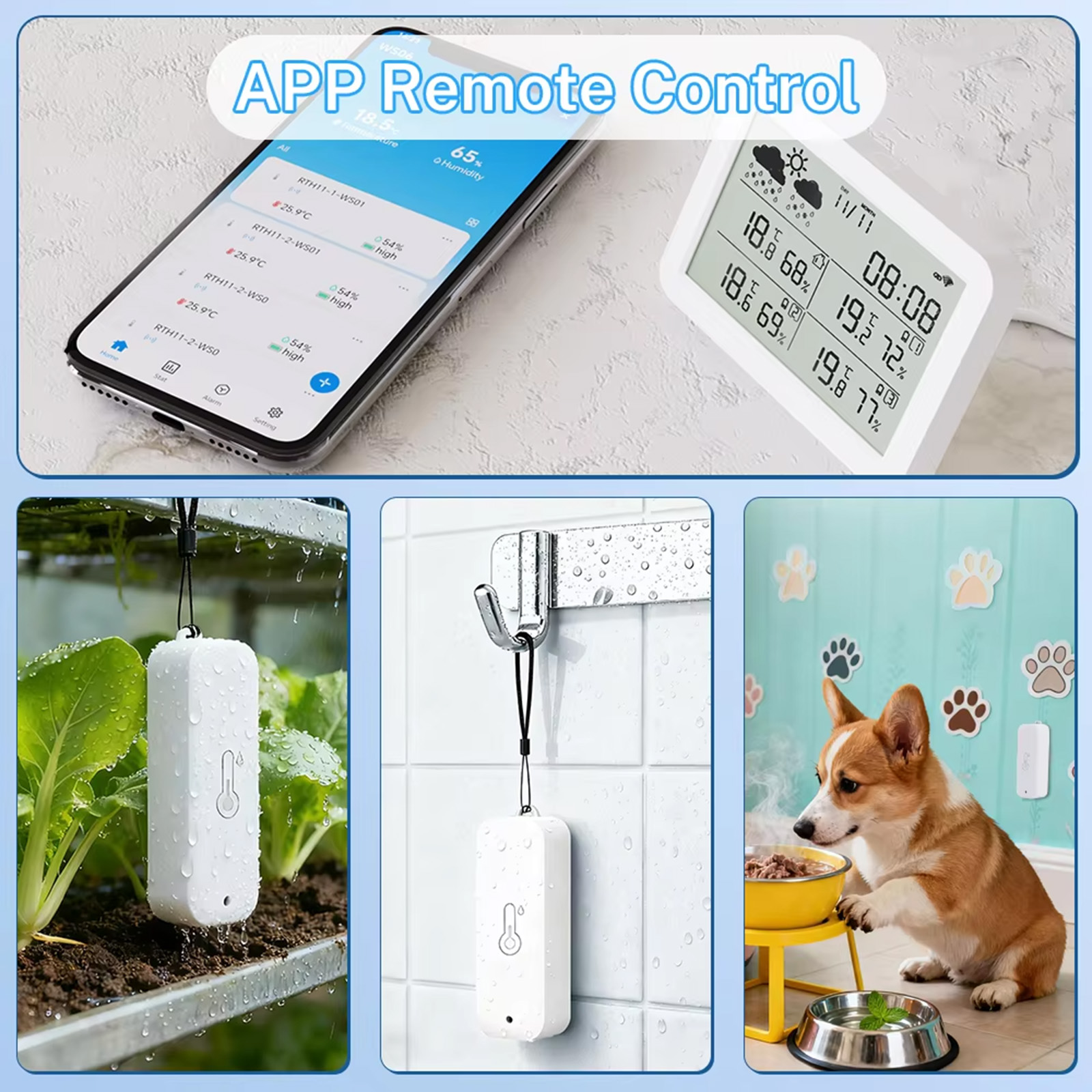 Tuya WiFi+RF433 기상 관측소, 스마트 홈  - Outdoor Power Tower 리뷰 및 가격