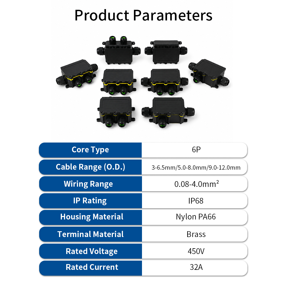 IP68 방수 접속함 2-8방향 6극 전기 케이블 커넥 - Outdoor Power Outlet Box 리뷰 및 가격