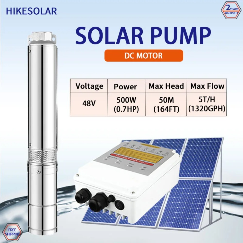 3인치 태양광 심정용 수중 펌프 48V 500W DC  - Water Pump Submersible 리뷰 및 가격