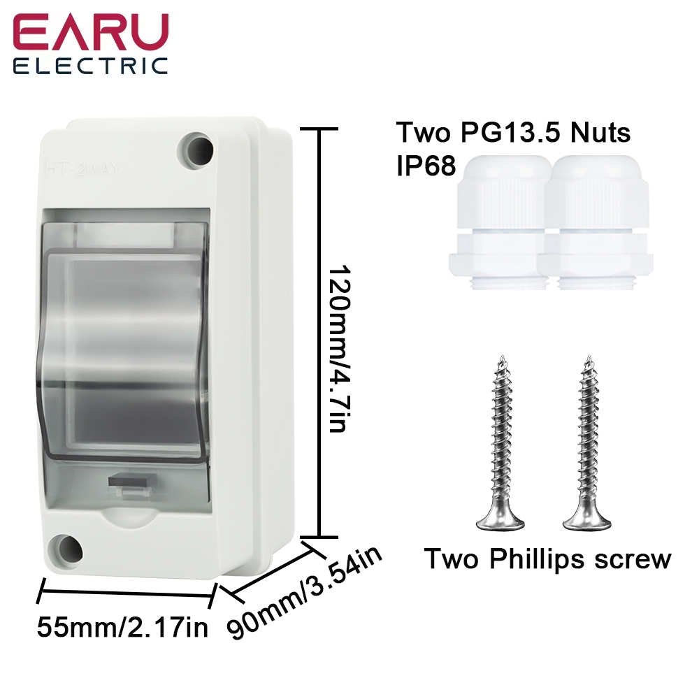 HT-2 IP65 방수 배전 차단기 상자 패널 설치 2 - Outdoor Power Outlet Box 리뷰 및 가격
