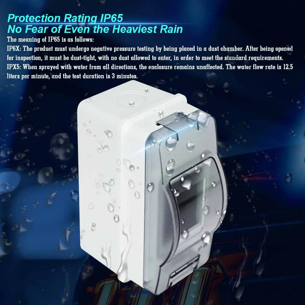 HT-2 IP65 방수 배전 차단기 상자 패널 설치 2 - Outdoor Power Outlet Box 리뷰 및 가격